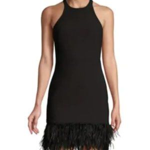 LIKELY - Mora Feather Hem Mini Dress